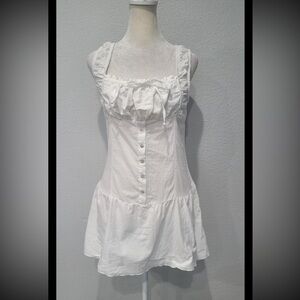 Frankies Bikinis Square Neck mini dress  Sz L